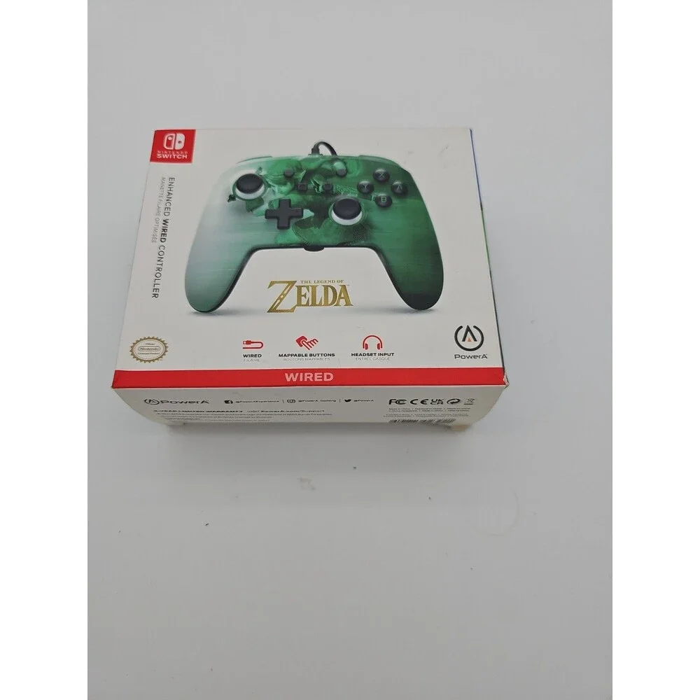 The Legend of Zelda Wired Controller for Nintendo Switch - Green Power A NEW